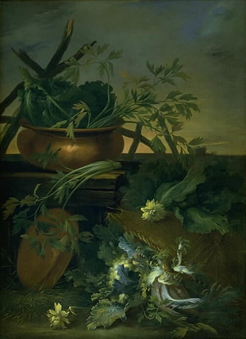 Nature morte. Légumes, 1705, Jean Baptiste Gayot Dubuisson