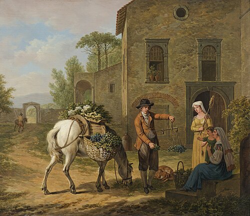 Verkoper van druiven, 1814, Daniel Dupré