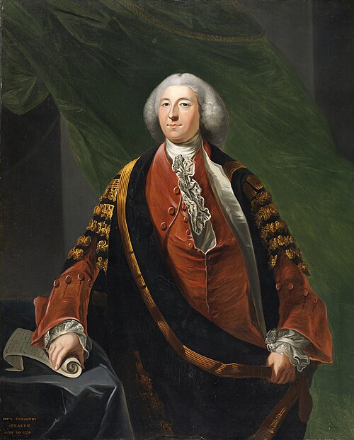 John Ponsonby (1713-1789), Speaker, 1772, Jacob Ennis