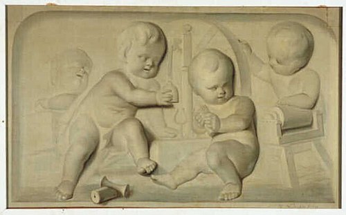 Four Putti, 1775, Hermanus Numan