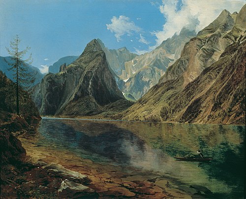 Der Königssee mit dem Watzmann, 1837, Adalbert Stifter