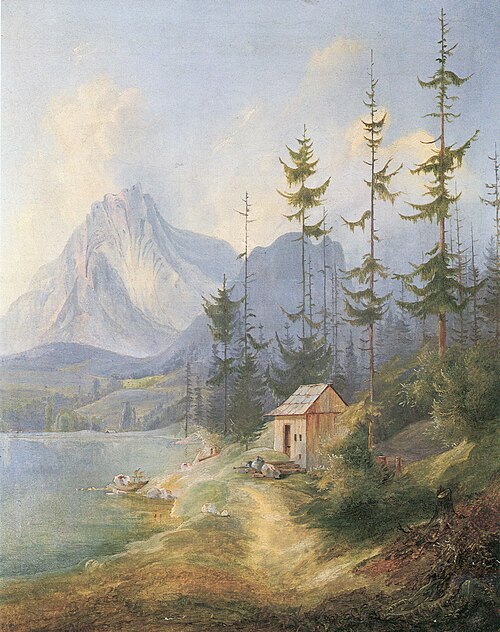 Der Sarstein bei Alt-Aussee (Fassung I, 1835), 1835, Adalbert Stifter