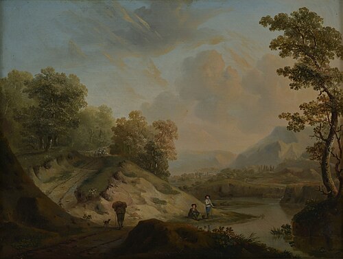 Bergachtig landschap, , Andries Vermeulen
