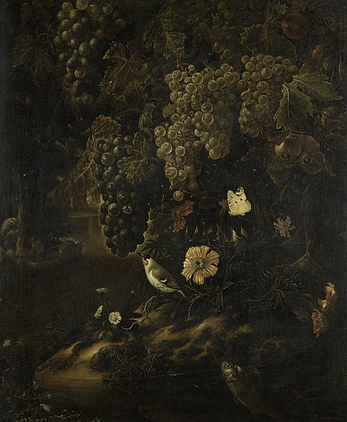 Grapes, Flowers and Animals, 1692, Isaak Vromans