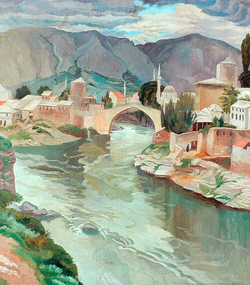 Mostar, Herzegovina, 1922, Sydney William Carline
