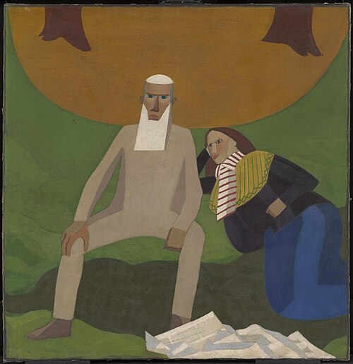 Bank Holiday on Hampstead Heath, 1915, Sydney William Carline