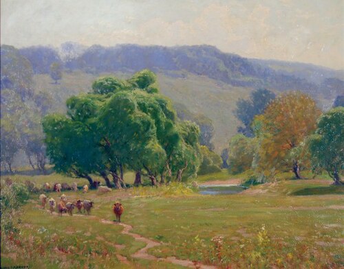 Changing Pastures, 1918, Alexis Jean Fournier