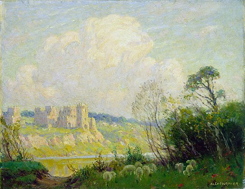 Chateau Gaillard, Normandy, 1913, Alexis Jean Fournier