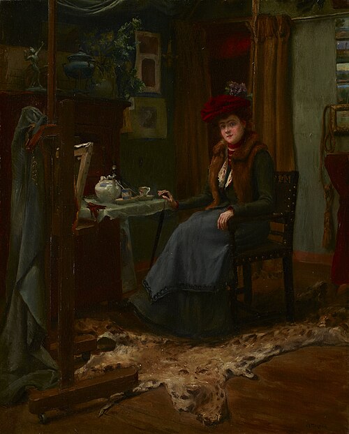 The Visitor, 1895, Alexis Jean Fournier