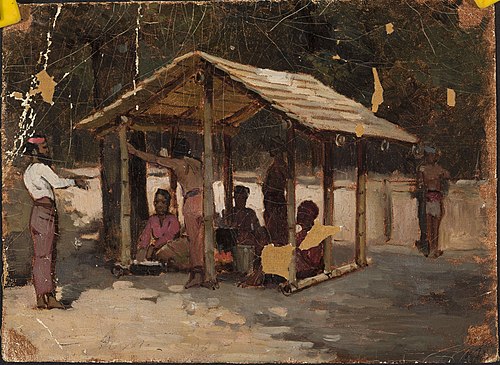 Scene in an Arab village, , Jean Lulvès