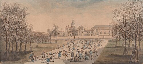 Skating in St. James' Park, 1790, John Colley Nixon