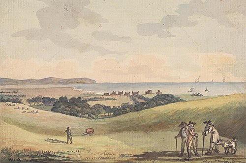 Eastbourne from Lord G.: Cavendish's Seat in the Park, 1787, John Colley Nixon
