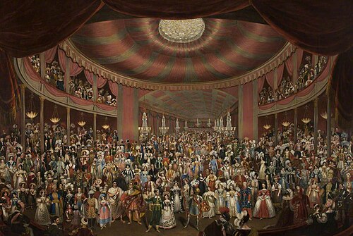 A Fancy Dress Ball, Manchester, 1828, Arthur, the elder Perigal