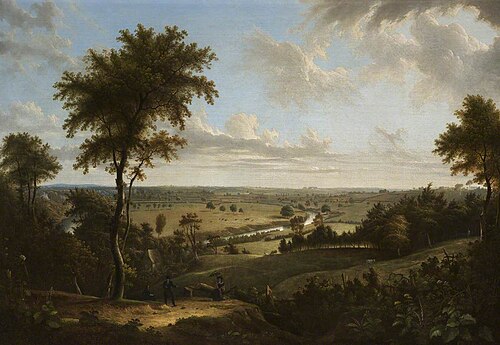 View from Kersal Moor, Salford, 1820, Sebastian Pether