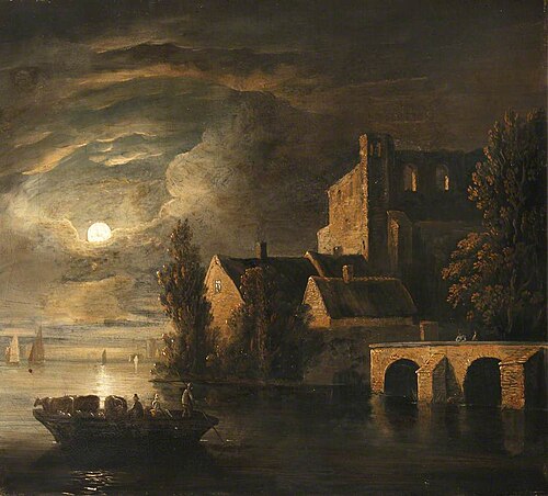 Boats on a River by Moonlight, , Sebastian Pether