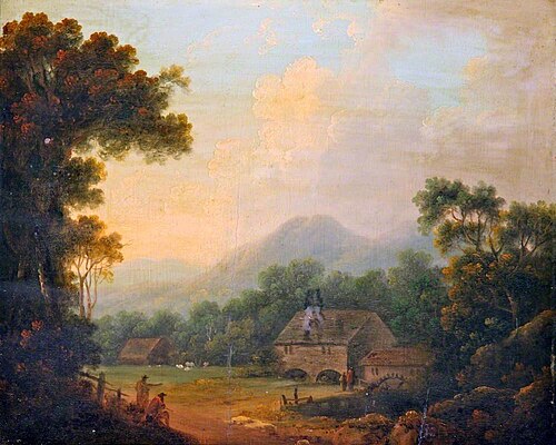 Landscape with a Water Mill, , John Rathbone