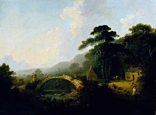 Rydal Bridge, Westmoreland, 1800, John Rathbone