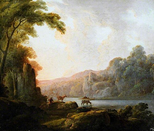 Lakeland Scene with Cattle, , John Rathbone