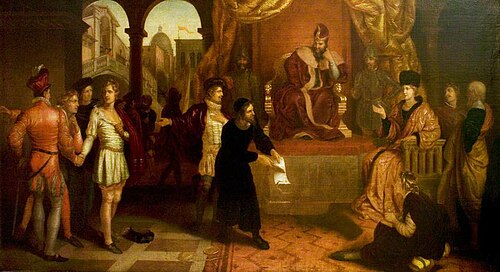 'The Merchant of Venice', Act IV, Scene 1, the Trial Scene, , Richard Smirke