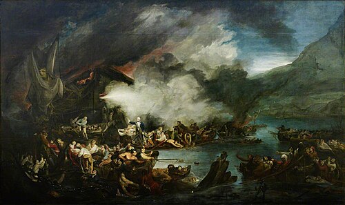 The Scene before Gibraltar, the Morning of 14 September 1782, 1782, James Jefferys
