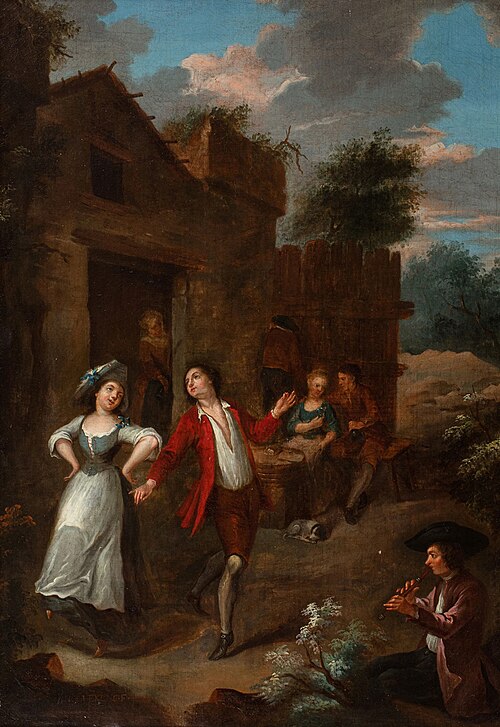 The country dance, 1734, Joseph Frans Nollekens