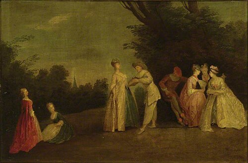 Fête galante, 1734, Joseph Frans Nollekens