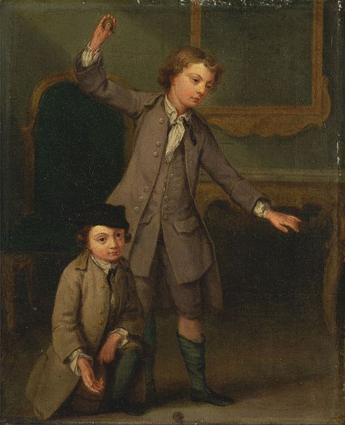 Portrait of Two Boys, probably Joseph and John Joseph Nolleken, 1745, Joseph Frans Nollekens