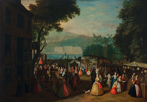 At the Fair, 1735, Joseph Frans Nollekens