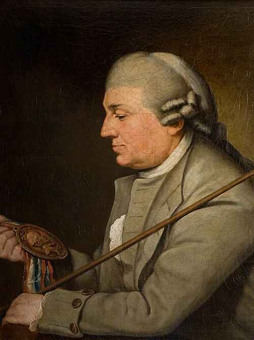 David Garrick in His Regalia as Steward of Stratford Jubilee, 1769, , Benjamin van der Gucht