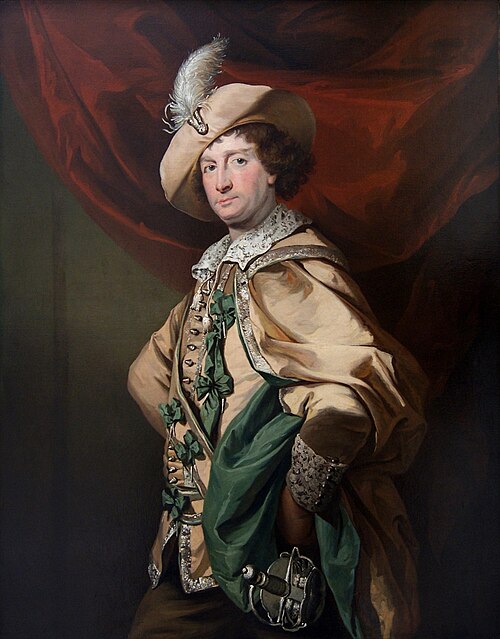 Henry Woodward as Petruchio in Catherine and Petruchio, a version by Garrick of The Taming of the Sh, 1773, Benjamin van der Gucht