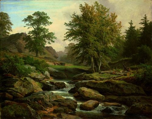 Landscape near Harzburg, 1868, Heinrich Brandes