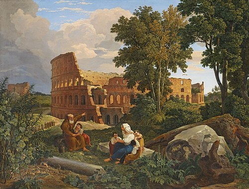 Vue du Colisée à Rome, , Heinrich Brandes