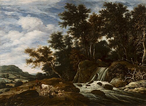 The Cascade, 1670, Jacob Salomonsz. van Ruysdael