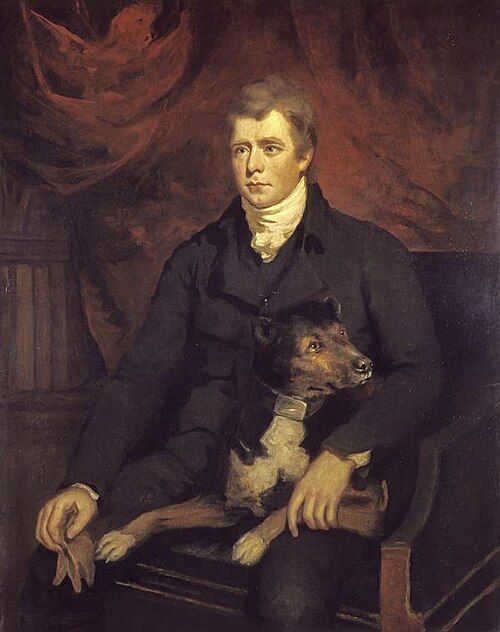 Sir Walter Scott, 1771 - 1832. Novelist and poet, 1805, James Saxon