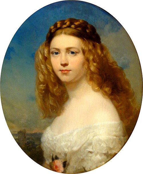 Portrait d’une jeune aristocrate polonaise (la princesse Zofia Odescalchi, née Branicka ?), 1831, Franz Xaver Winterhalter