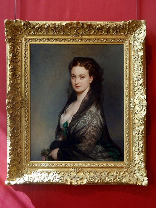 Inconnue à la mantille, 1867, Franz Xaver Winterhalter
