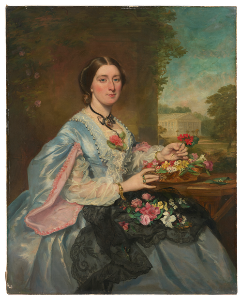 Portrait de dame dans un parc, 1845, Franz Xaver Winterhalter