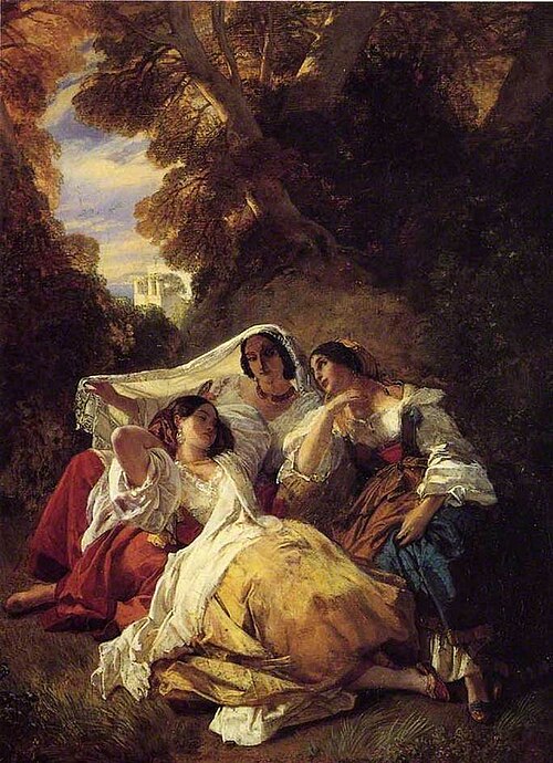 La siesta, 1844, Franz Xaver Winterhalter