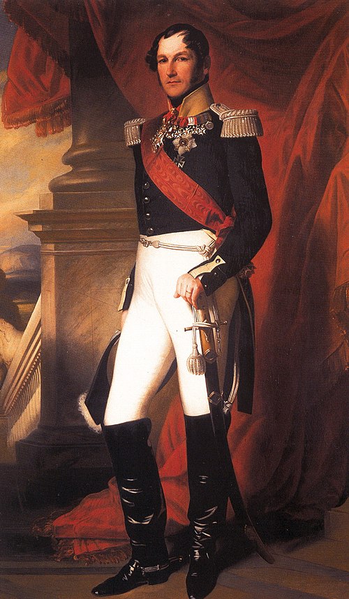 Portrait of King Leopold I in uniform, 1840, Franz Xaver Winterhalter