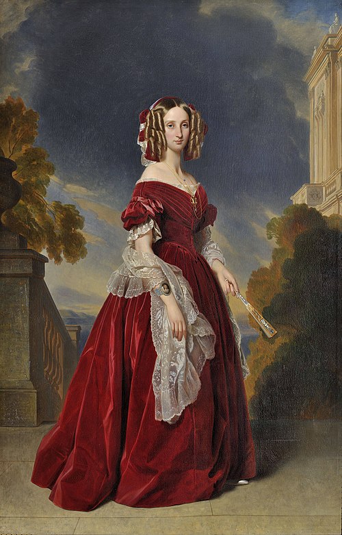 Louise d'Orléans, reine des Belges (1812-1850), 1844, Franz Xaver Winterhalter