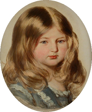 Princess Amalie of Saxe-Coburg and Gotha (1848-1894), 1855, Franz Xaver Winterhalter