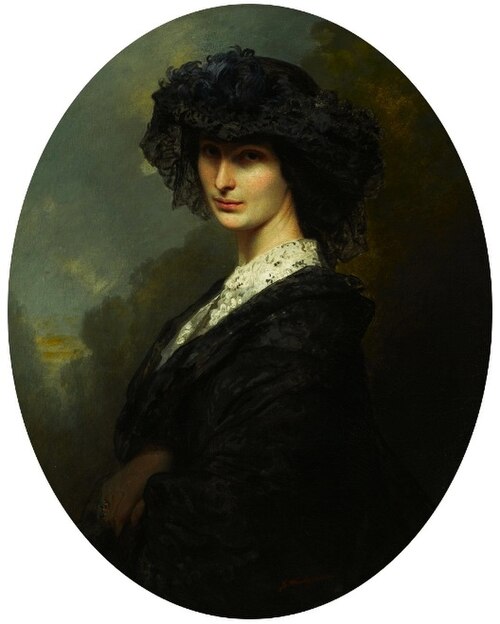 Portrait of Jadwiga Branicka née Potocka., 1862, Franz Xaver Winterhalter