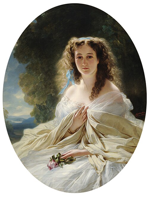 Princess Olympiada Vladimirovna Bariatinskaia (1822-1904, née Sablukova), 1863, Franz Xaver Winterhalter
