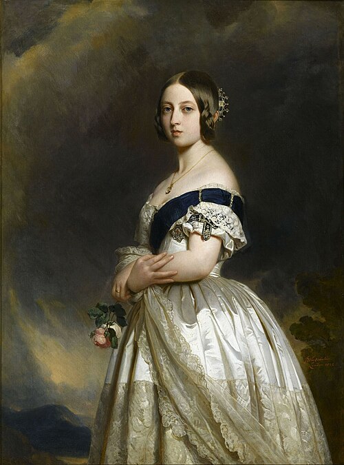 Victoria Ière, reine de Grande Bretagne (1819-1901), 1842, Franz Xaver Winterhalter