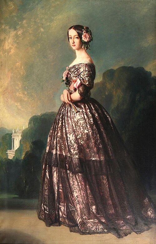 Françoise Caroline Jeanne Raphaëlle de Bourbon-Bragance, princesse du Brésil, princesse de Joinville, 1844, Franz Xaver Winterhalter
