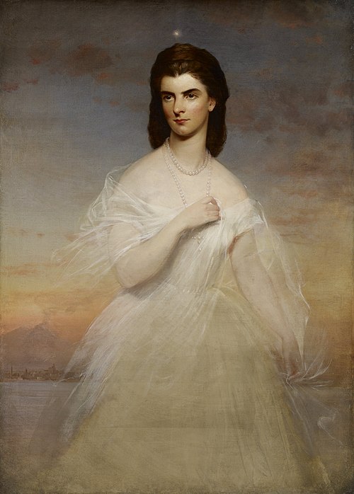 Portrait of Queen Maria Sophia of Naples, 1860, Franz Xaver Winterhalter