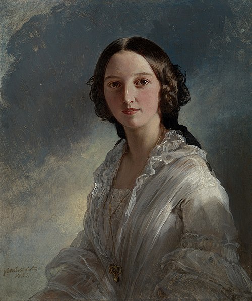 Princess Feodora of Hohenlohe-Langenburg (1839-1872), 1855, Franz Xaver Winterhalter