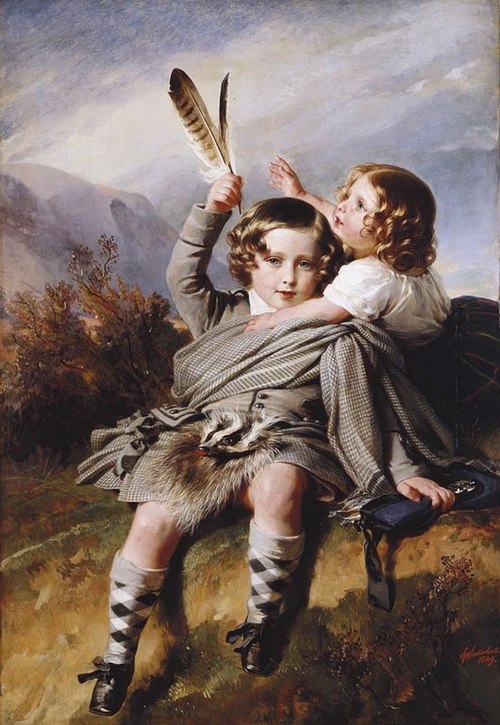 Prince Alfred and Princess Helena, 1848, Franz Xaver Winterhalter