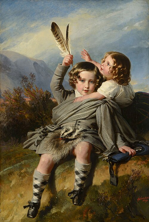 Prince Alfred and Princess Helena, 1848, Franz Xaver Winterhalter