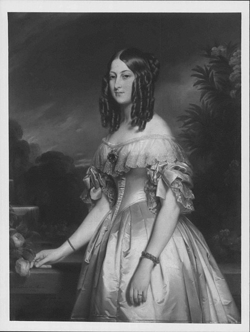 Victoire of Saxe-Coburg-Gotha, Duchesse de Nemours (1822-1857), 1840, Franz Xaver Winterhalter